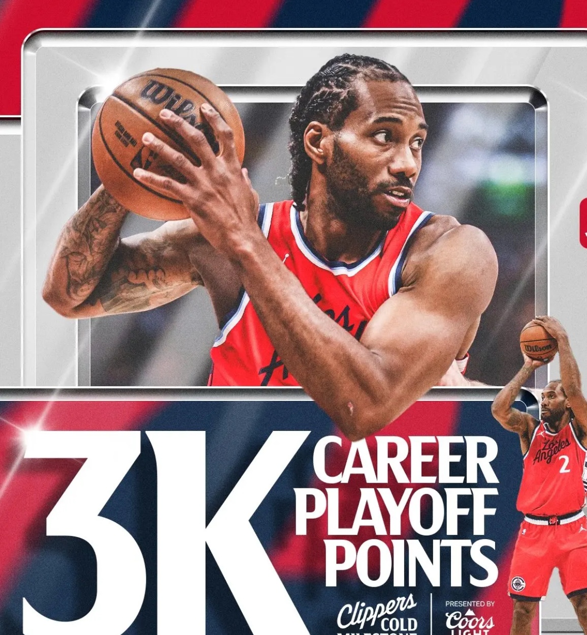 快船狂胜黄蜂，莱昂纳德砍下40