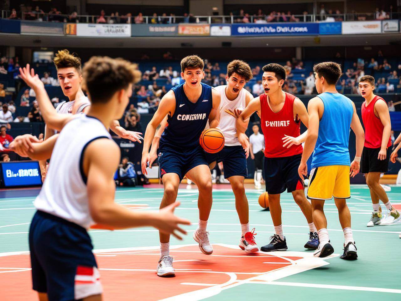 美洲篮球赛场上展现激烈对抗,赛事精彩纷呈 美洲篮球赛场上展现激烈对抗,赛事精彩纷呈